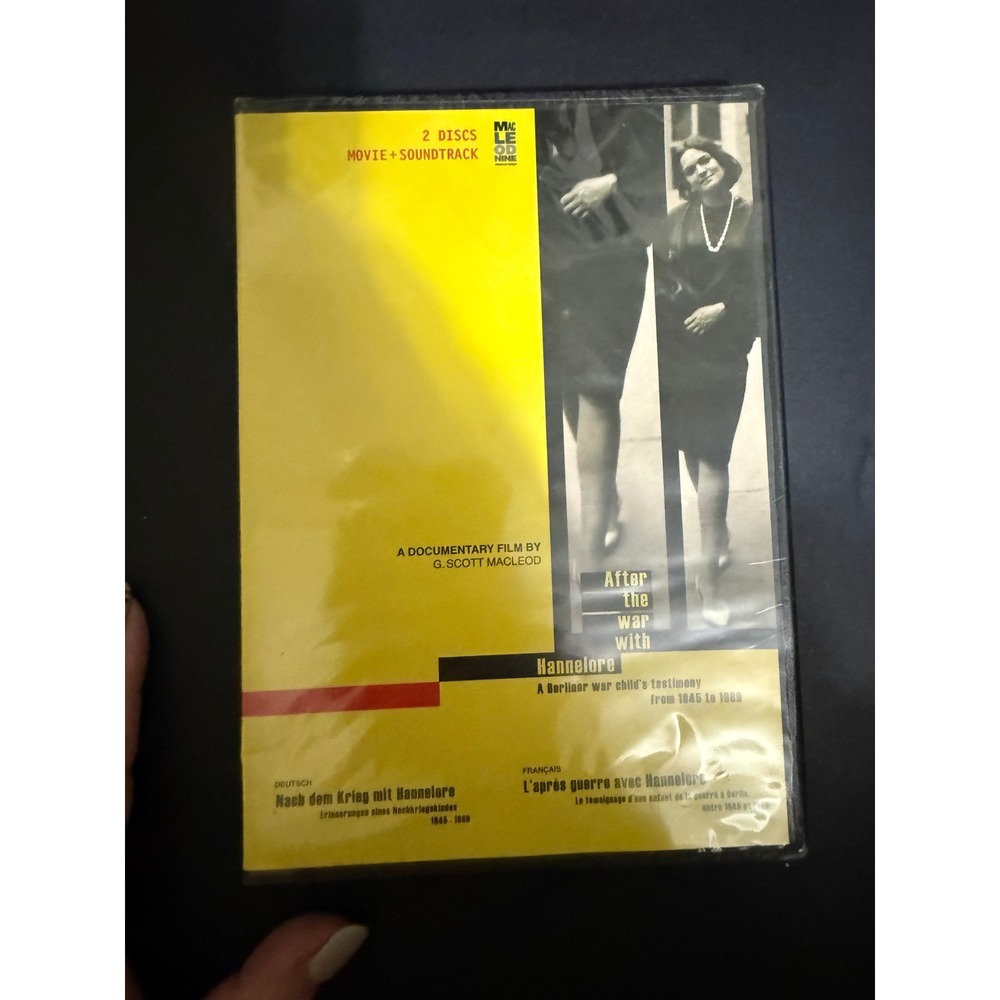 After the War with Hannelore DVD Soundtrack 2-Disc Documentary G Scott MacLeod